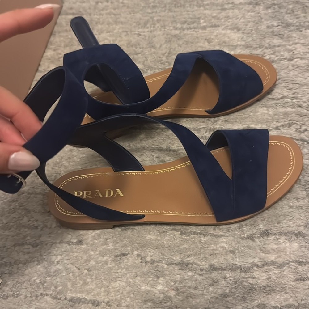 Prada Women's Blue Sandals - Picture 3 of 7